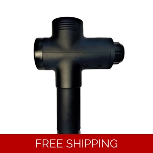 BLACK MATTE PROFESSIONAL MASSAGE GUN DEEP TISSUE, PORTABLE MASSAGE-SPA-BEAUTY 30 SPEEDS 8 HEADS-HANDHELD RELIEVE MASSAGE GUN